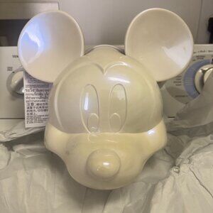 Disney Parks Mickey Mouse 3D Head Crossbody Bag- Iridescent White Pearl NWT